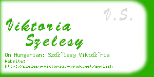 viktoria szelesy business card